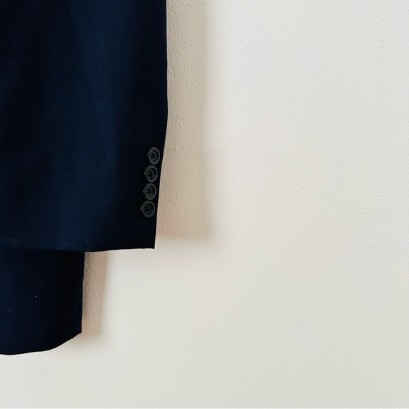 Burberry London navy blue 100% wool blazer jacket - Picture 8 of 9